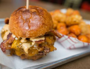 Mr. Peanut Burger at Wurst Bar