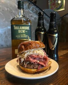 Rueben Burger at the Wurst Bar